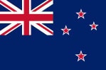 Flag of New Zealand with Union Jack and four red stars.